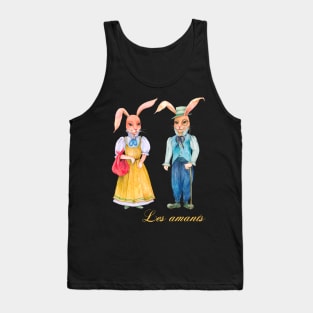 Rabbit illustration water color Tank Top